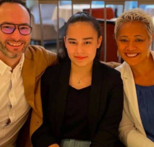 David Galetti and Monica Galette with daughter Anais on her 14th birthday.